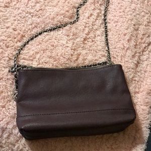 Burgundy chain purse